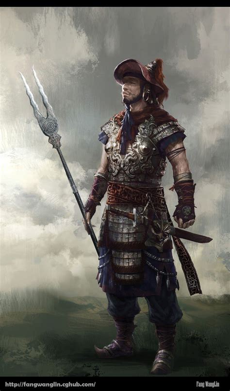 Warriors in art: Chinese ancient warrior by Wanglin Fang | Ancient warriors, Chinese warrior ...