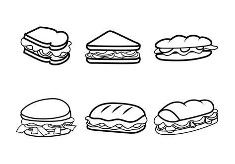 Sandwich Vector Art, Icons, and Graphics for Free Download