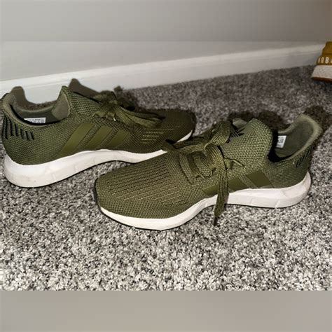 Army Green Adidas Tennis Shoes - Gem