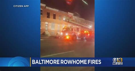 Firefighters battle four fires in Baltimore City - CBS Baltimore