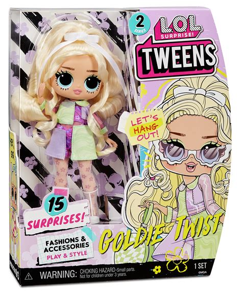 LOL Surprise Tweens Series 2 Fashion Doll Goldie Twist with 15 Surprises Including Pink Outfit ...