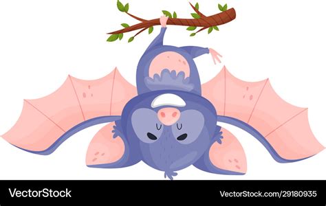 Bat Hanging Upside Down Clipart