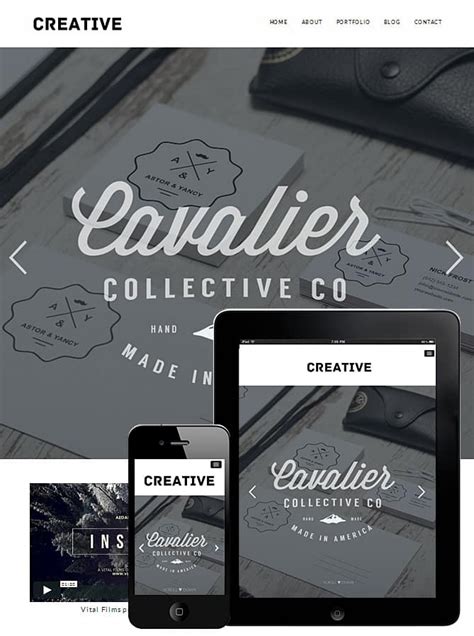 WordPress Portfolio Design Theme Creative Free - Dessign Themes