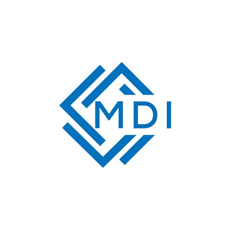 MDI letter logo design on white background. MDI creative circle letter ...