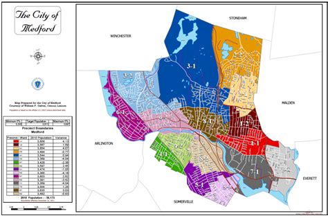 City of Medford Ward Map : medfordma