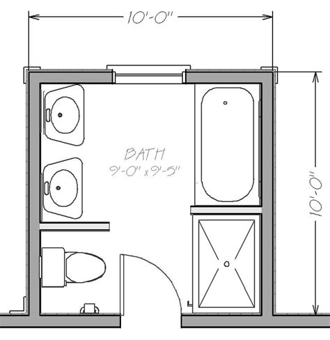 Possible bathroom layout for small space | Small bathroom floor plans ...