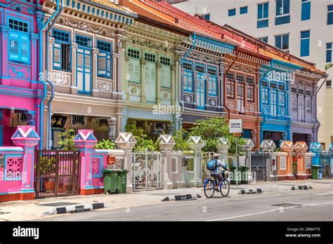 Peranakan Terrace House, Singapore Stock Photo - Alamy