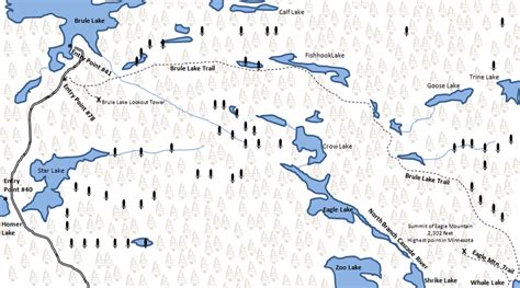 Brule Lake Trail Simple Map