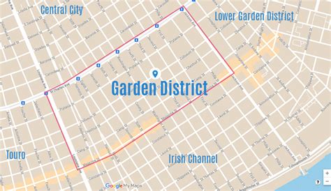 Garden District New Orleans Walking Tour Map | Fasci Garden