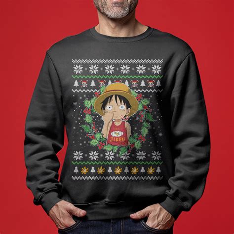 Luffy One Piece Ugly Christmas Sweaters For Men