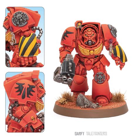 Showcase: Blood Angels Ballistus Dreadnought and Terminator (inc. painting guide) » Tale of Painters