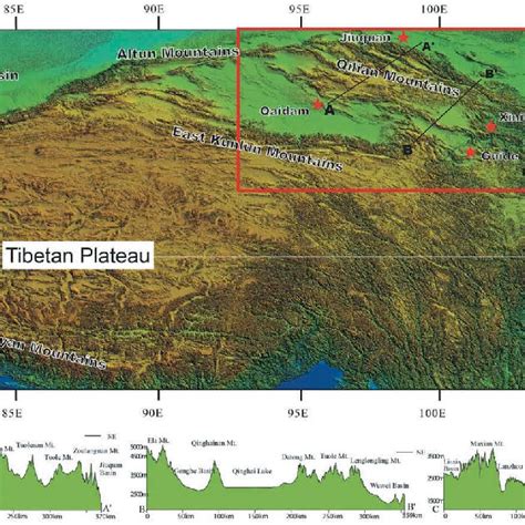 Location and geomorphological characteristics of the Qilian Mountains ...