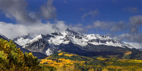 Wilson Peak Snow Capped Mountain Fall Color Fine Art Print | Photos by ...