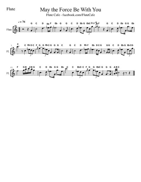 Flute Cafe: Star Wars Medley (Flute Sheet Music)