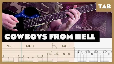 Cowboys from Hell Pantera Cover | Guitar Tab | Lesson | Tutorial | Donner - Mr. Tabs