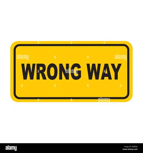 wrong way road sign vector Stock Vector Image & Art - Alamy