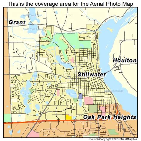 Aerial Photography Map of Stillwater, MN Minnesota