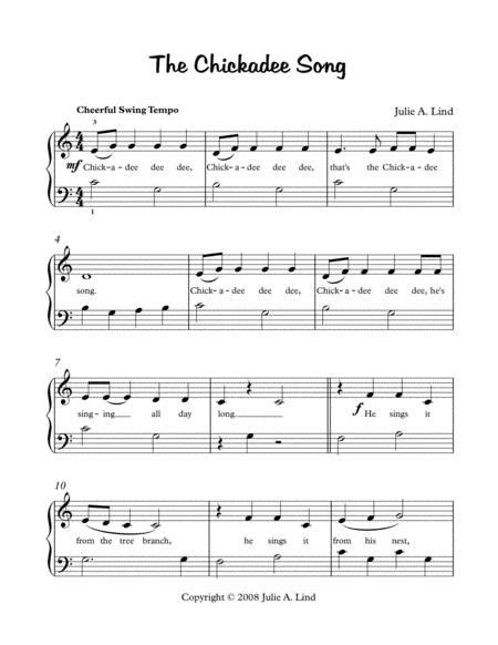 The Chickadee Song | Sheet music, Digital sheet music, Learn music