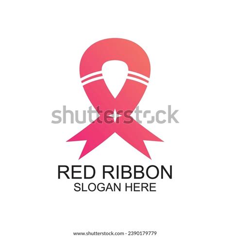 Red Ribbon Logo Design Design Simple Stock Vector (Royalty Free ...