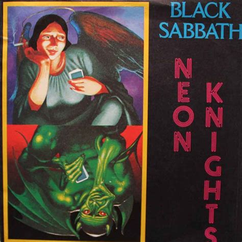 Black Sabbath - Neon Knights - Vinyl Clocks