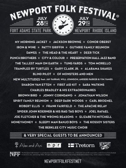 Newport Folk Festival Announces 2012 Lineup « American Songwriter