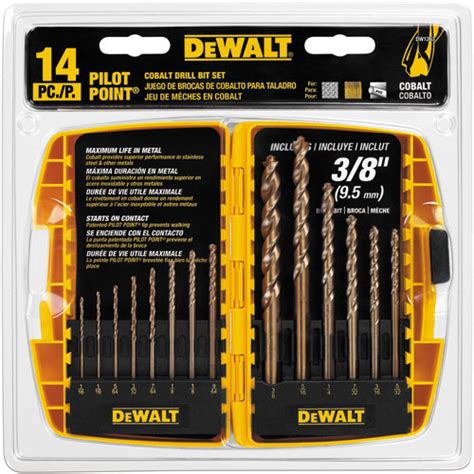 DeWalt DW1263 Cobalt Pilot Point Drill Bit Set DWA1240