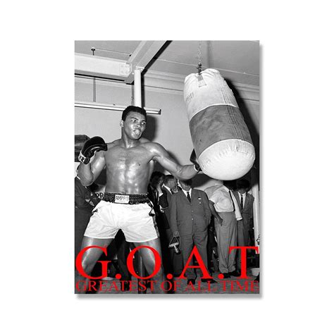 Muhammad Ali Iconic GOAT Poster – Aesthetic Wall Decor