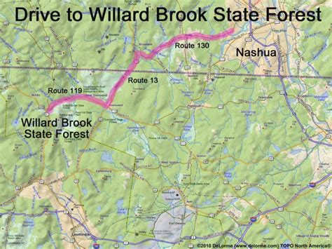 Townsend State Forest Trail Map - Printable Map