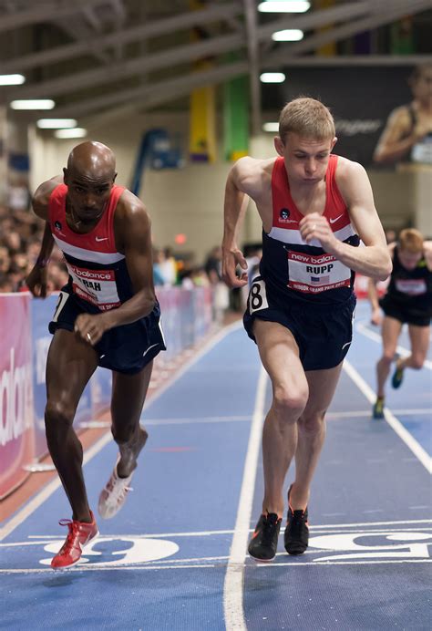 New Balance Indoor Grand Prix track meet 2012; Mo Farah, UK, Galen Rupp ...