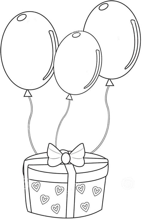 baloons 34 coloring page