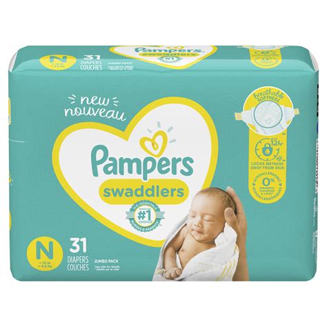 Pampers Swaddlers Newborn Diapers, Soft and Absorbent, Size N, 31 Ct - Walmart.com - Walmart.com