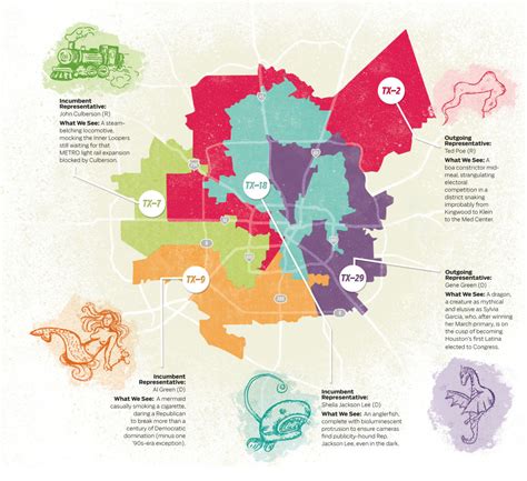 Houston Congressional District Map | Coastal Map World