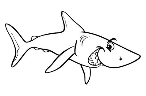 Requin Malicieux - Coloriage De Requins - Coloriages Pour serapportantà Dessin De Requin À ...