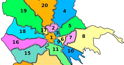 Map of Rome 19 boroughs (municipi) & neighborhoods