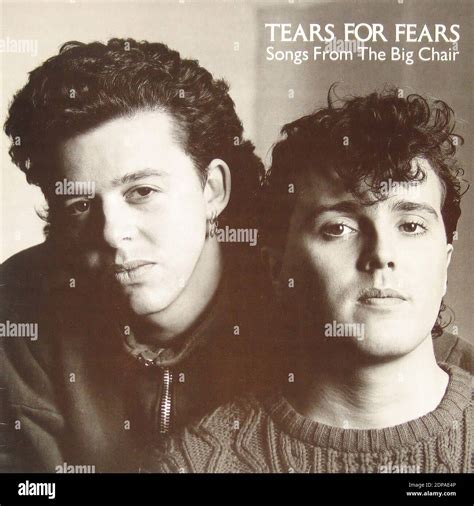 Tears for Fears Songs from the big chair - Vintage Vinyl Record Cover Stock Photo - Alamy