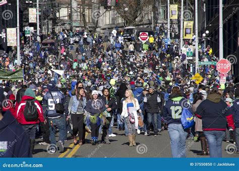 Seahawks Win Championship Celebration Parade Editorial Image - Image of ...