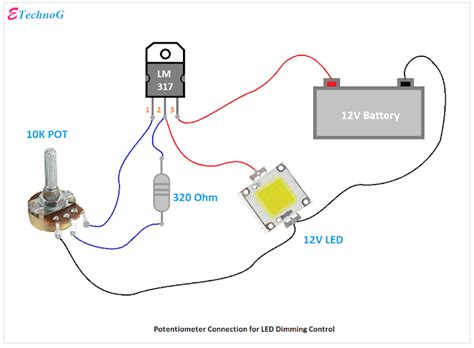 Basic Potentiometer Circuit Diagram