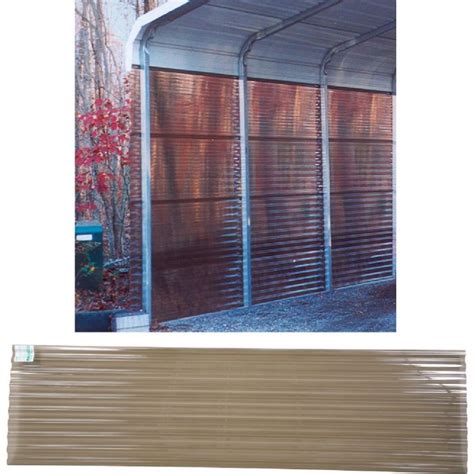 Tuftex PolyCarb 26 In. x 8 Ft. Smoke Square Wave Polycarbonate Corrugated Panels - Lumber ...