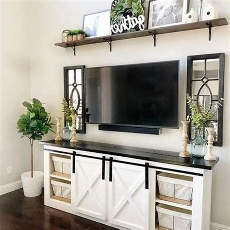 38+ Best Farmhouse Living Room Tv Stand Design Ideas » beloveleey.com # ...