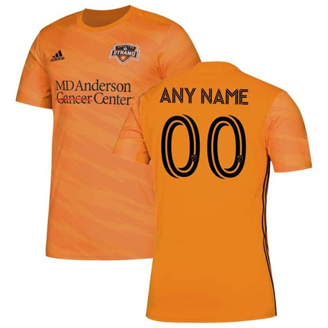 Youth Houston Dynamo adidas Orange 2020 Primary Custom Replica Jersey