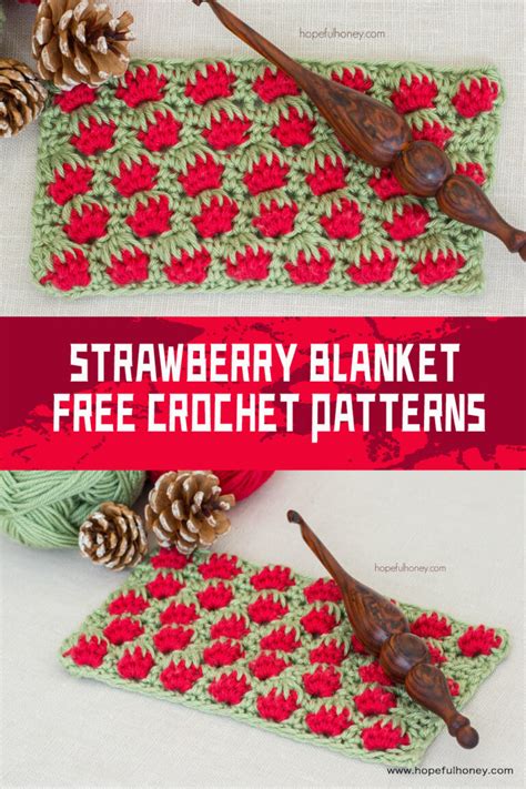 FREE Crochet Strawberry Blanket Patterns - iGOODideas.com