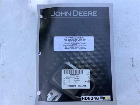 John Deere Tractors Technical Manual BigIron Auctions