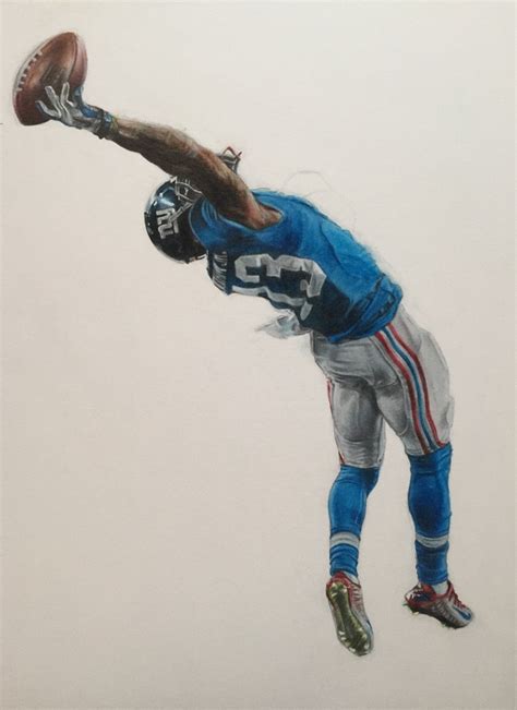 Odell Beckham Jr Catch Drawing at PaintingValley.com | Explore collection of Odell Beckham Jr ...