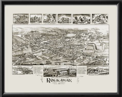 Rockaway NJ 1902 Restored Map | Vintage City Maps