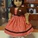 Peach Cobbler dress for American Girl doll with jacket