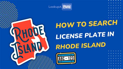 Rhode Island License Plate Lookup: Report a RI Plate (Free Search)