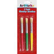 Chunky Paint Brushes - Set Of 3 | Paint brush art, Brush set, Paint brushes