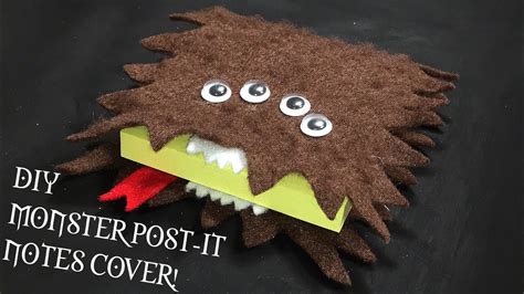 DIY Monster Post-it Notes Cover inspired by the Monster Book of ...