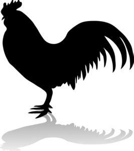 rooster silhouette - Clip Art Library