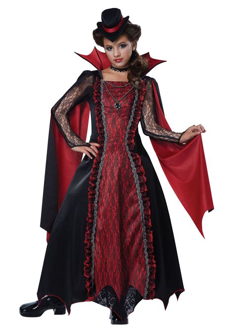 Girls Victorian Vampira Costume